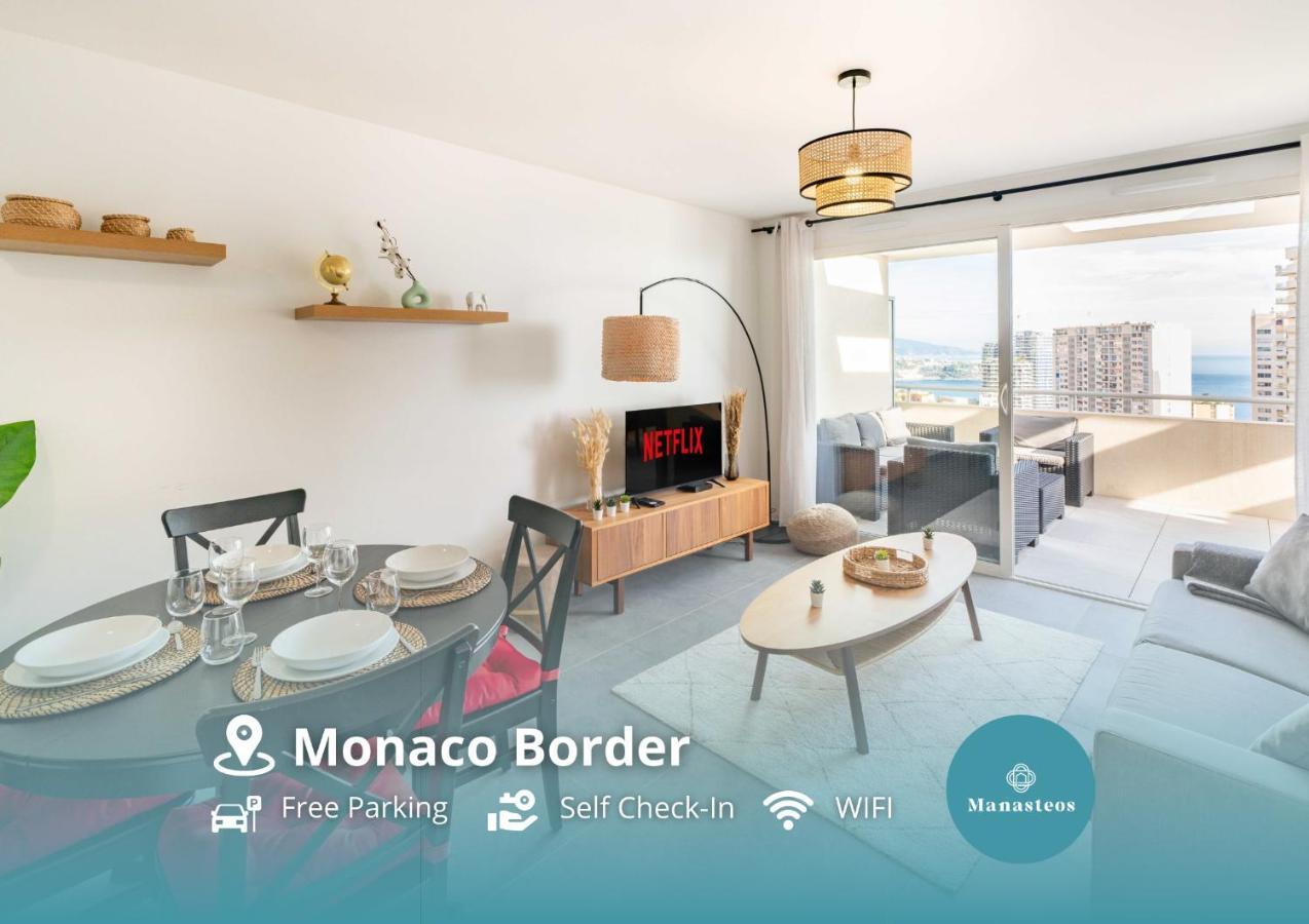 5Mn Monaco - Terrasse Vue Mer - Parking - Be Beausoleil Εξωτερικό φωτογραφία